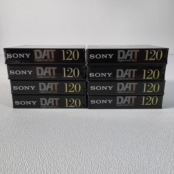 Sony DAT 120 DT-120RA Digital Audio Tape Sealed Lot Of 8 Made In Japan